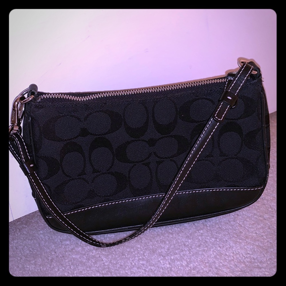 Black coat purse